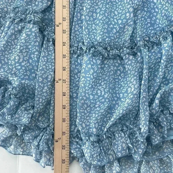 Saints + Secrets X Hello Molly Feel The Vibe Floral Ruffle Dress Size US Small - Picture 10 of 12